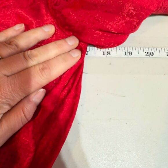 Top Shop Women's Snake Print Tie Front High Split Side Midi Dress Red Size‎ 8 - Picture 8 of 9